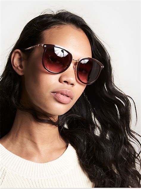 michael kors burgundy adrianna|Adrianna Bright Sunglasses .